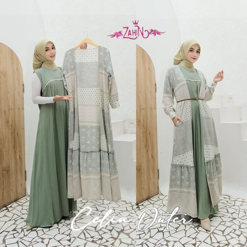 Celia gamis set outer by zahin