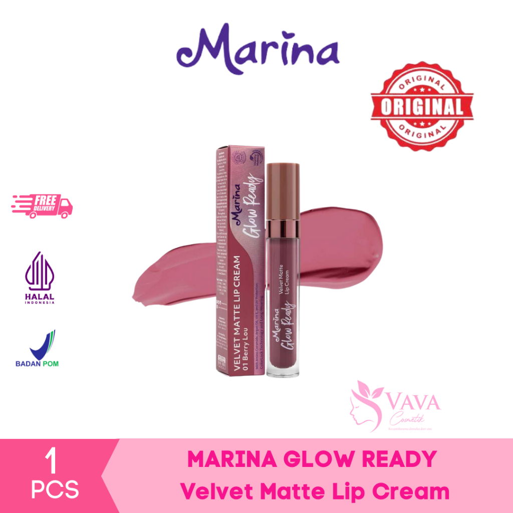 Marina Glow Ready Velvet Matte Lip Cream