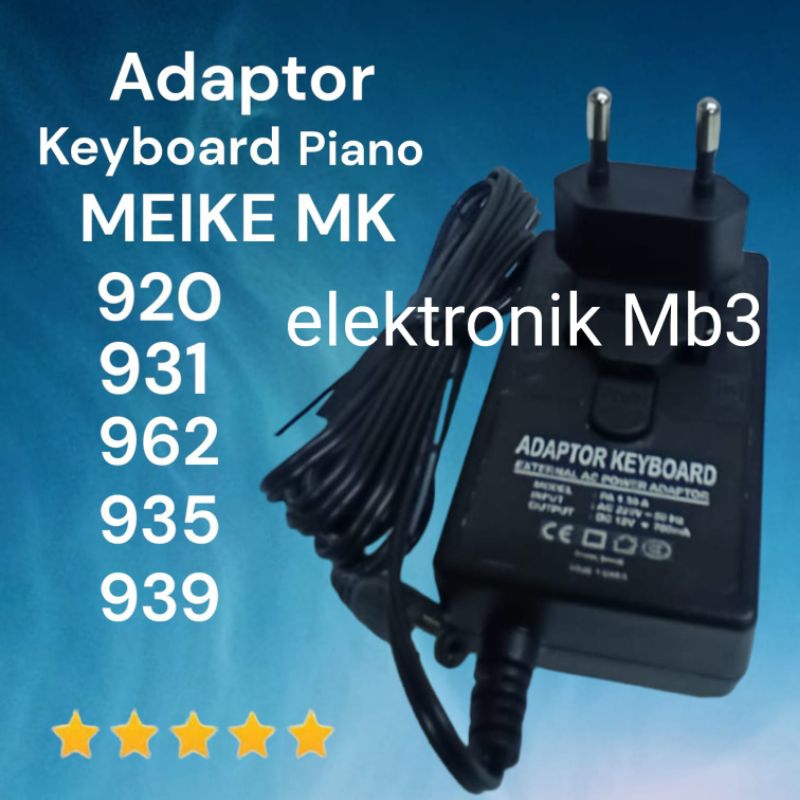 adaptor keyboard piano mieke mk-920 mk-931 mk-962 mk-935 mk-939 kwalitas bagus