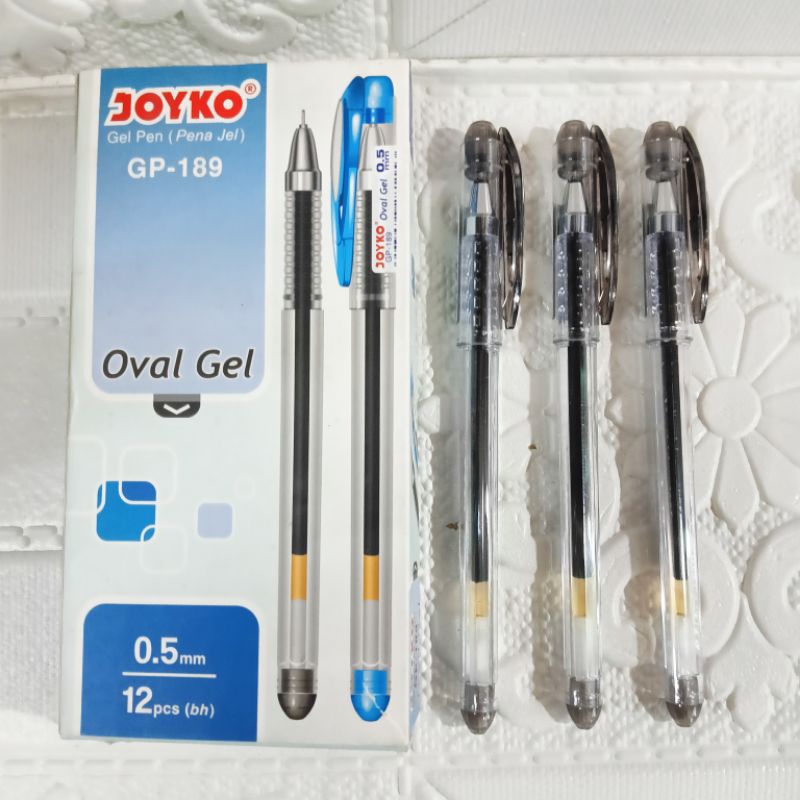 

Pulpen Joyko GP-189 OVAL Gel 0.5mm 1 pak isi 12 pcs