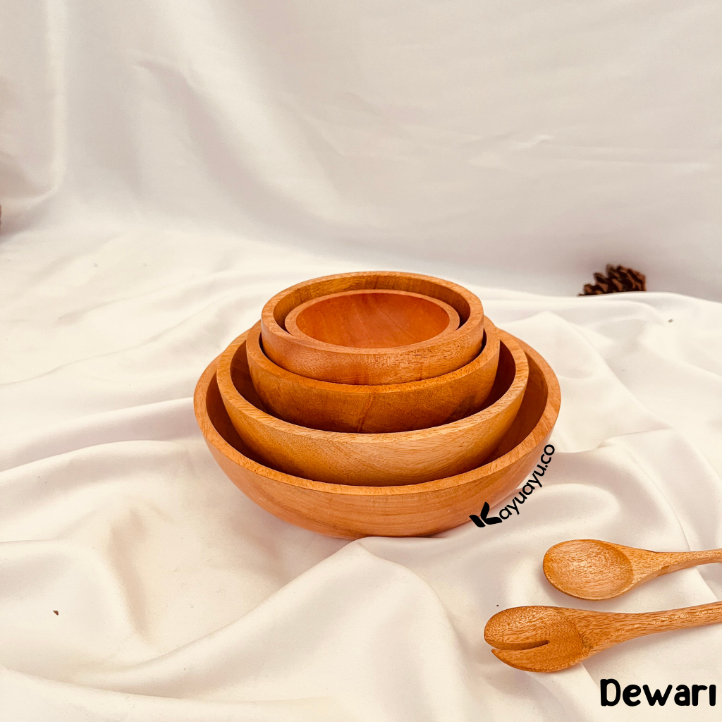 MANGKOK KAYU MAHONI / MANGKUK KAYU / MANGKOK SAJI / MANGKOK MASKER / MANGKOK UNIK / MANGKOK LUCU