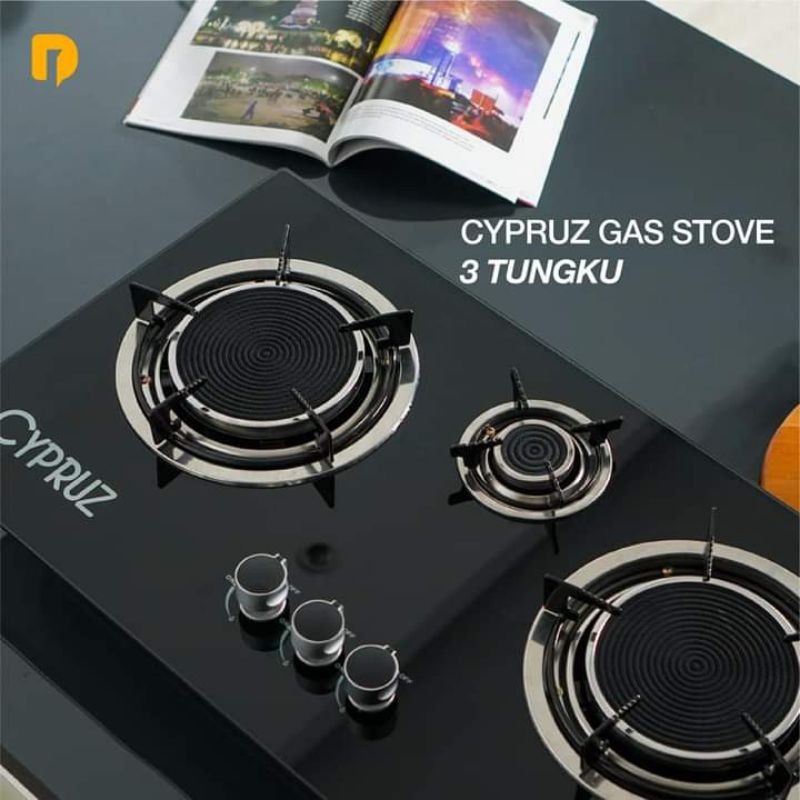 Cypruz Gas Stove 3 Tungku/ Kompor Gas Cypruz Infrared