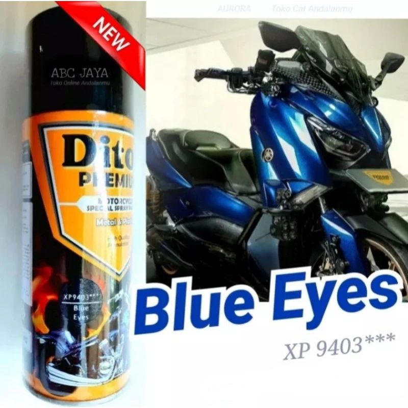 Pylox Cat Semprot Diton Premium Blue Eyes XP 9403 Xirallic Blue Xiralic Biru Moonlight Blue Moon Lig