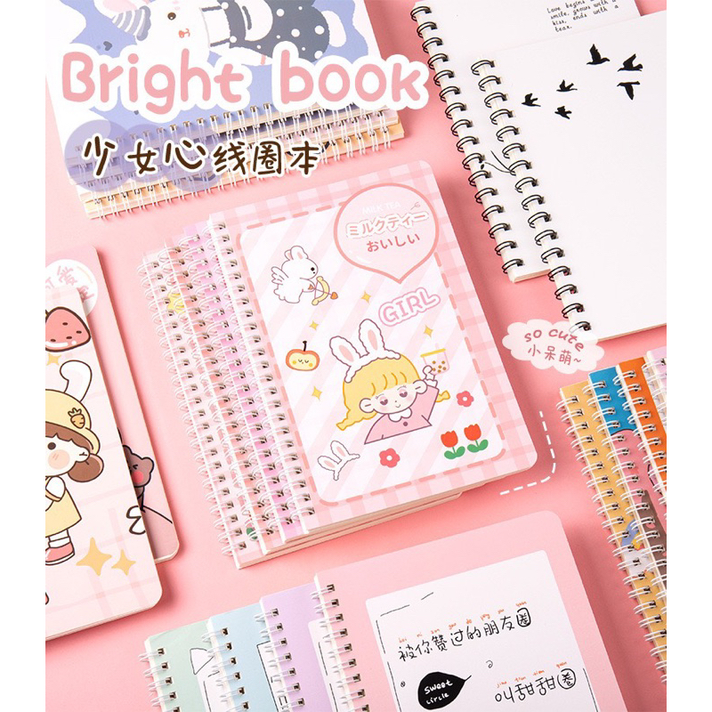 

Buku Agenda Notebook A5 Spiral / Buku Tulis Sekolah Karakter 60 Lembar