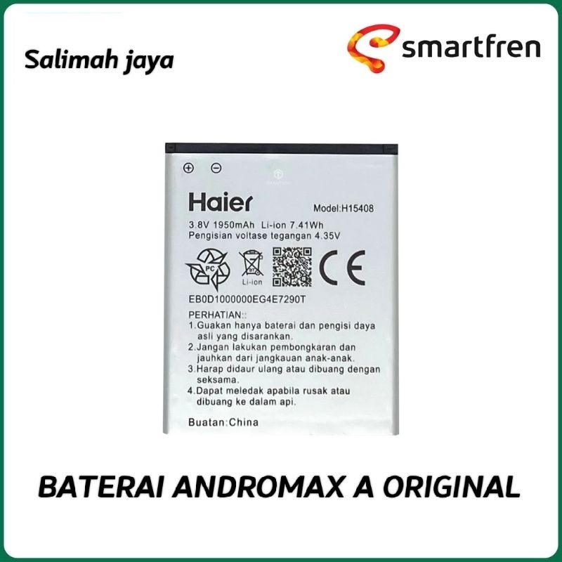 BATERAI BATTERY BATTRE ANDROMAX A-A16C3H Baterai Andromax B A26C2H H15408 ORIGINAL  99%