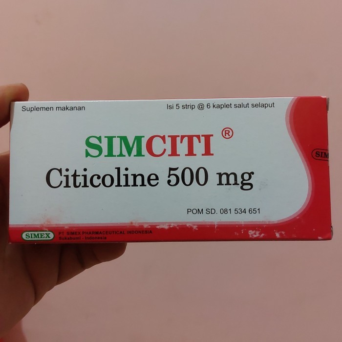 SIMCITI citicoline 500mg box isi 30 kapsul