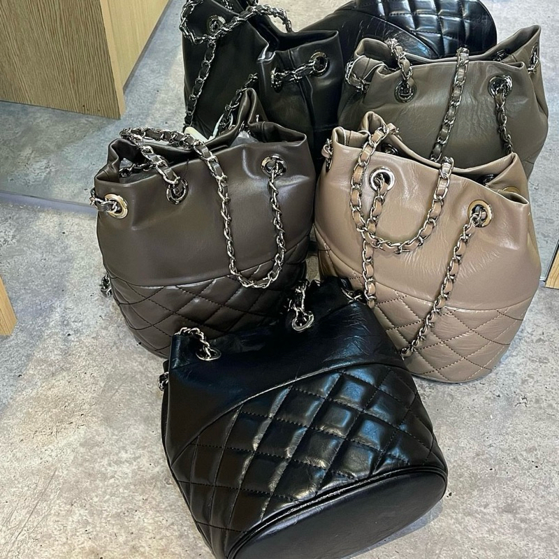HOUSE OF LITTLE BUNNY BUCKET BAG GENUINE LEATHER ORIGINAL THAILAND