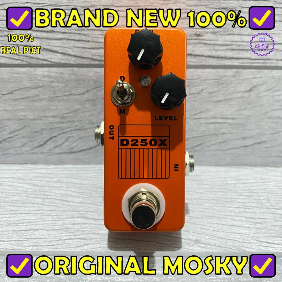Efek Gitar Mosky D250X Preamp Overdrive DOD 250 Guitar Effect Pedal