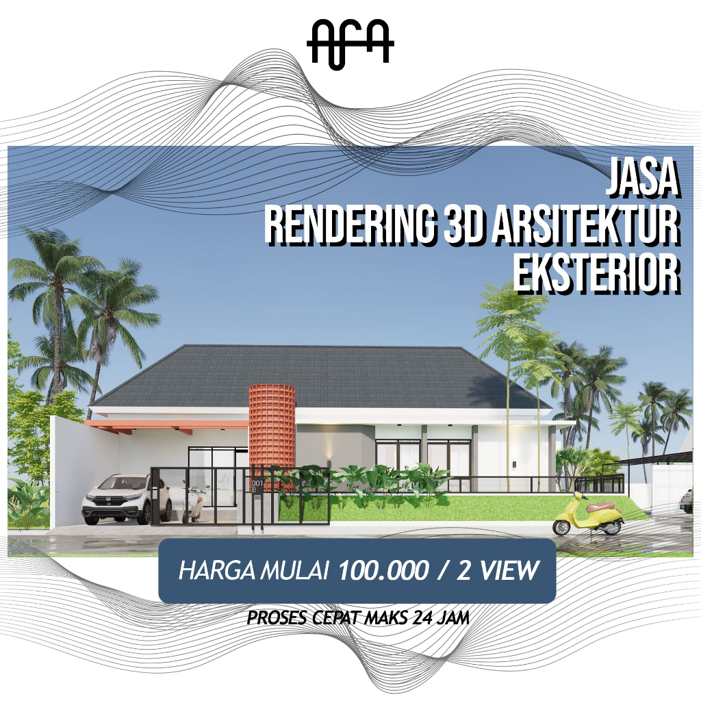 JASA RENDERING 3D EKSTERIOR