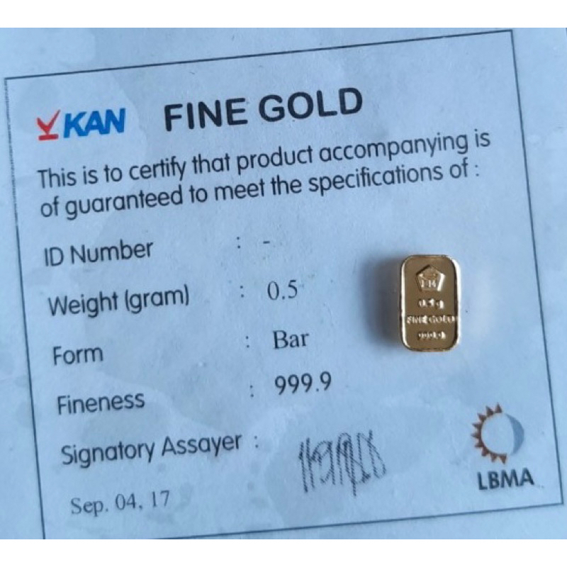 Mas Antam berdiri 0.5 gr logam mulia antam perhiasan cantik wanita 100% real