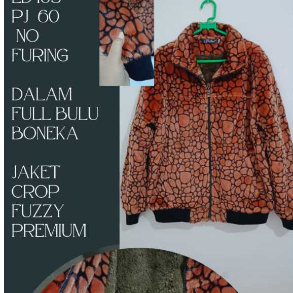 Prelove Jaket bulu fuzzy Premium