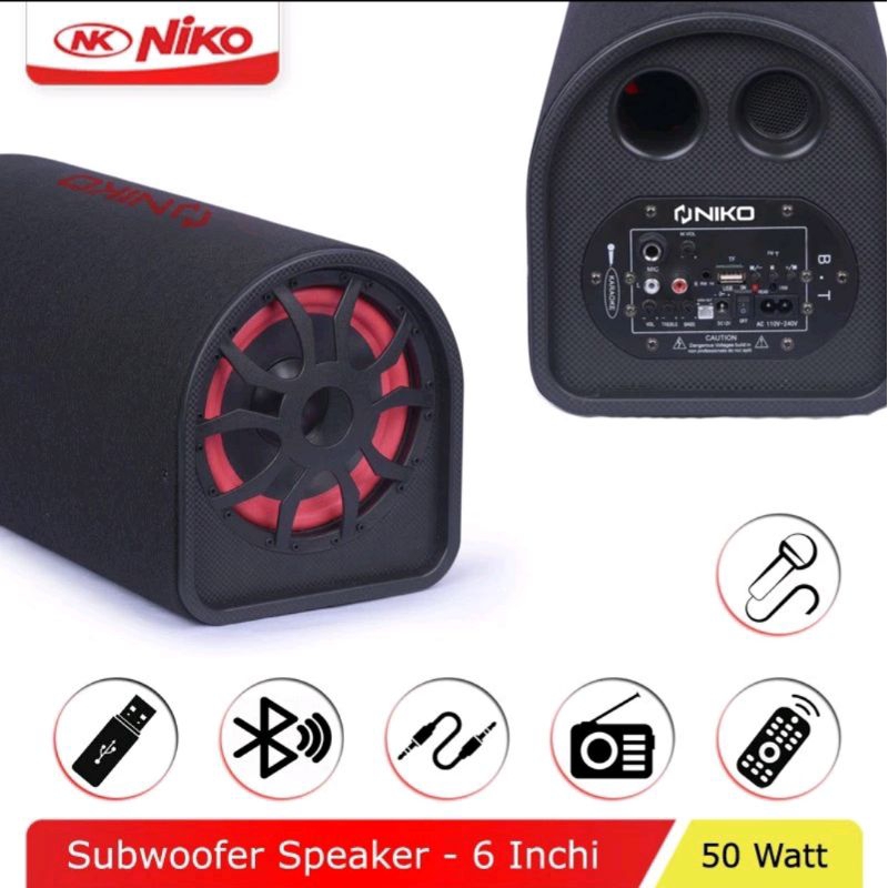 speaker niko GL6 6inch bluetooth / subwoofer car / speaker oval