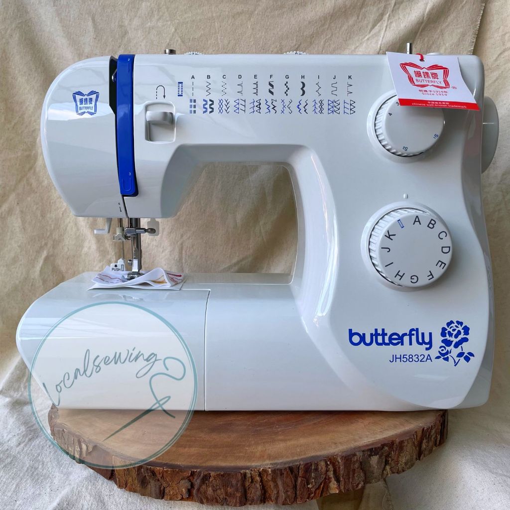 Butterfly Mesin Jahit Portable JH5832A / Mesin Jahit Portable Butterfly JH5832A 30 Macam Variasi Jah