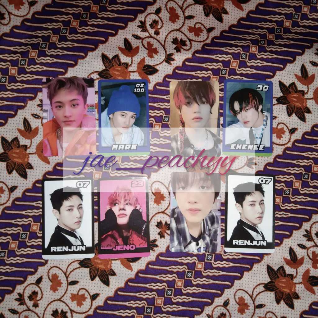 [ WTS ] want to sell photocard pc trading card glitch mode r1 r2 a b ver glimo jeno mark chenle renj