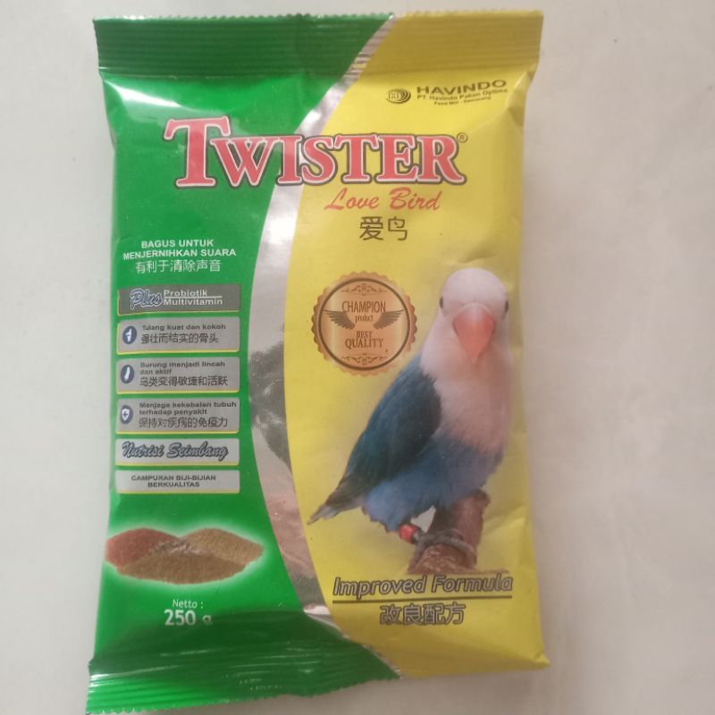 PAKAN BURUNG LOVE BIRD / PAKAN BURUNG LOVE BIRD TWISTER / TWISTER LOVE BIRD / HAVINDO