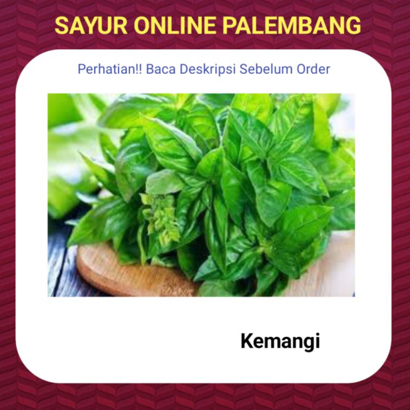 

Kemangi Lalap Per Ikat - Pasar Toko Warung Sayur Sayuran Lalap Segar Fresh Online Palembang