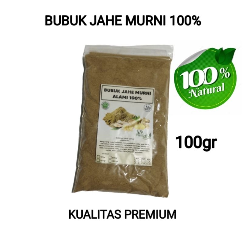 

Bubuk jahe asli tanpa campuran serbuk jahe murni jahe bubuk alami 100gr