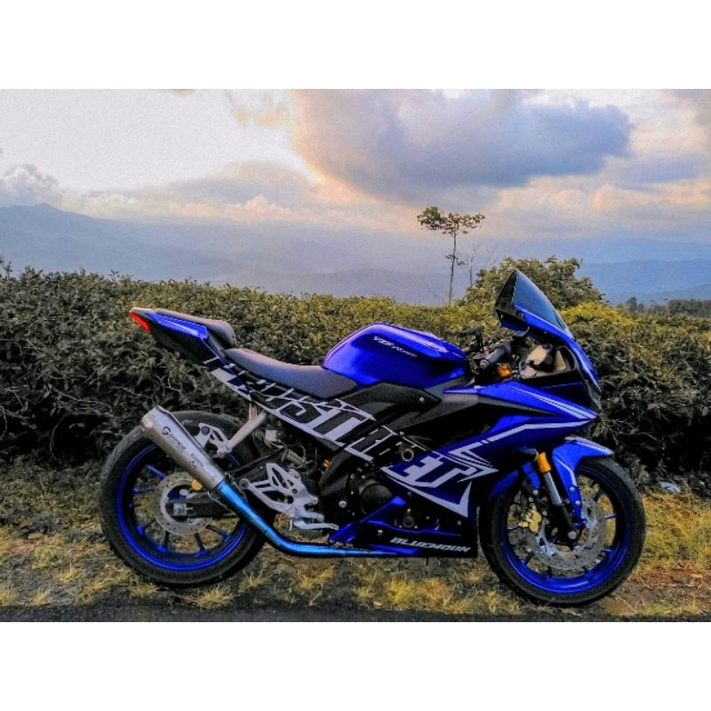 Knalpot fullset original grace type orca + header ngaceng r15v2 , r15v3/r15v4