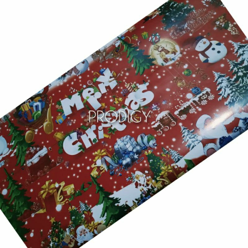 

KERTAS KADO/BUNGKUS KADO/WRAPPING PAPER NATAL MERAH