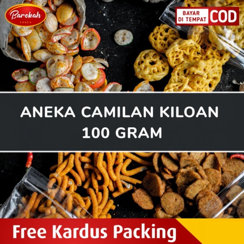 

Aneka Snack Cemilan Kiloan Berat 100 Gram