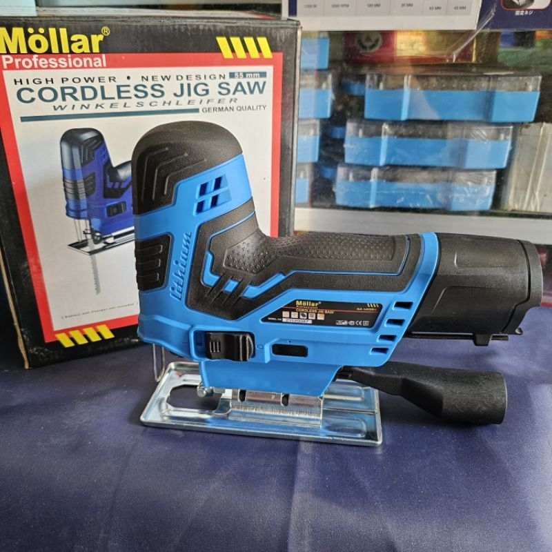 MOLLAR JIGSAW CORDLESS 12V CJS12250-U MESIN POTONG TRIPLEK KAYU PAPAN BATERAI 12 VOLT TANPA BATERAI 