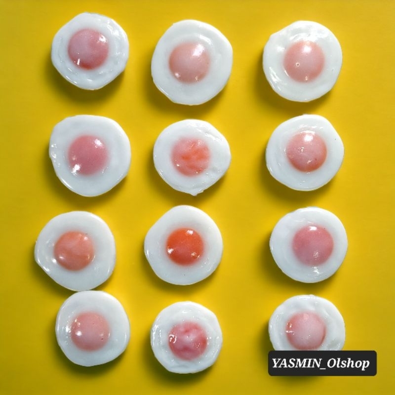Replika makanan / Dummy makanan / Replika mainan (Telur Mata Sapi)