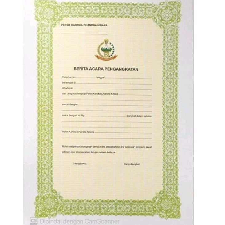 

kertas BAST persit