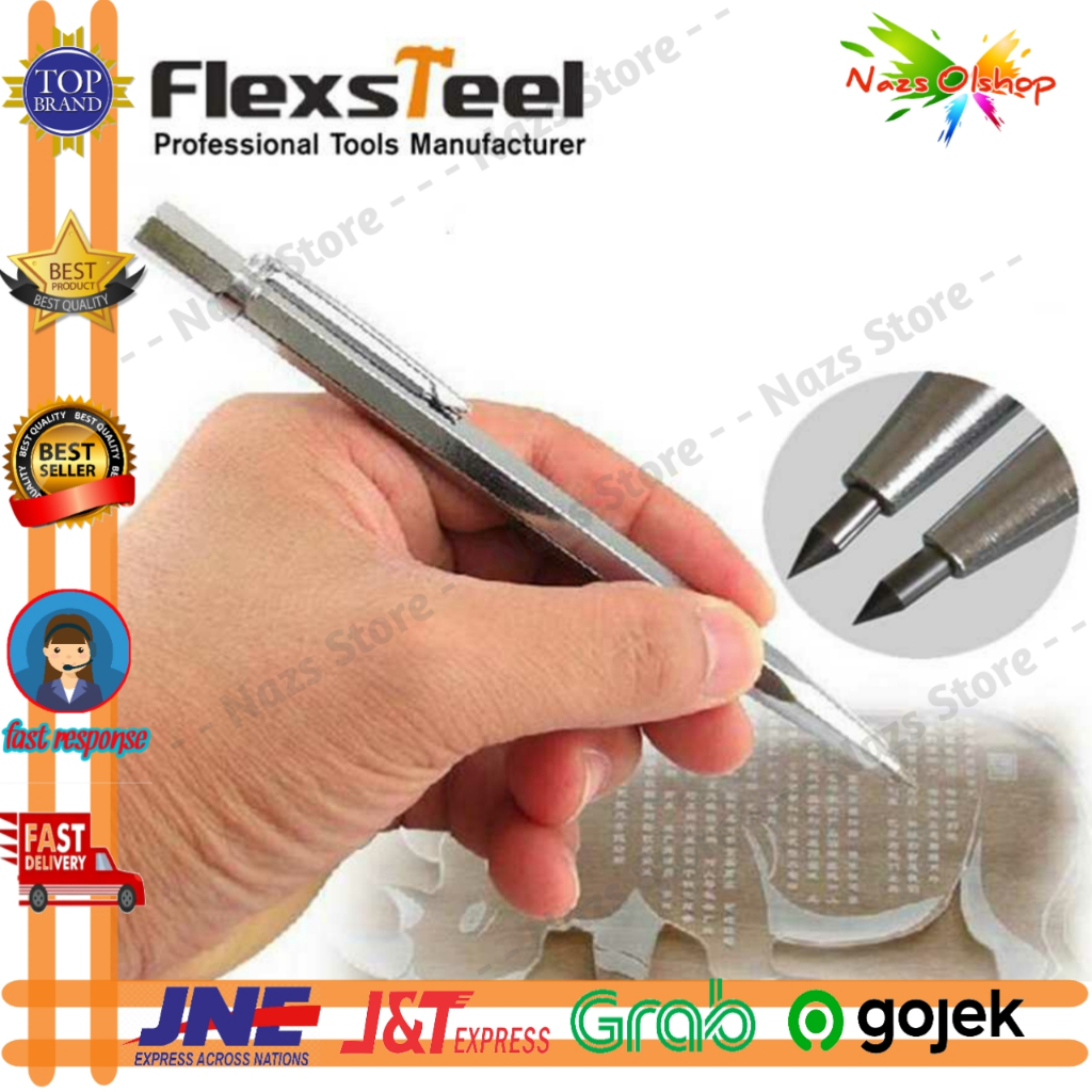 

Pena Seni Ukir Metal Scriber Tungsten Carbide Tip