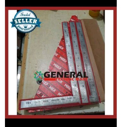 

PENGGARIS SIKU STAINLESS STEEL BESI MAXPOWER L garisan pengukur metrik