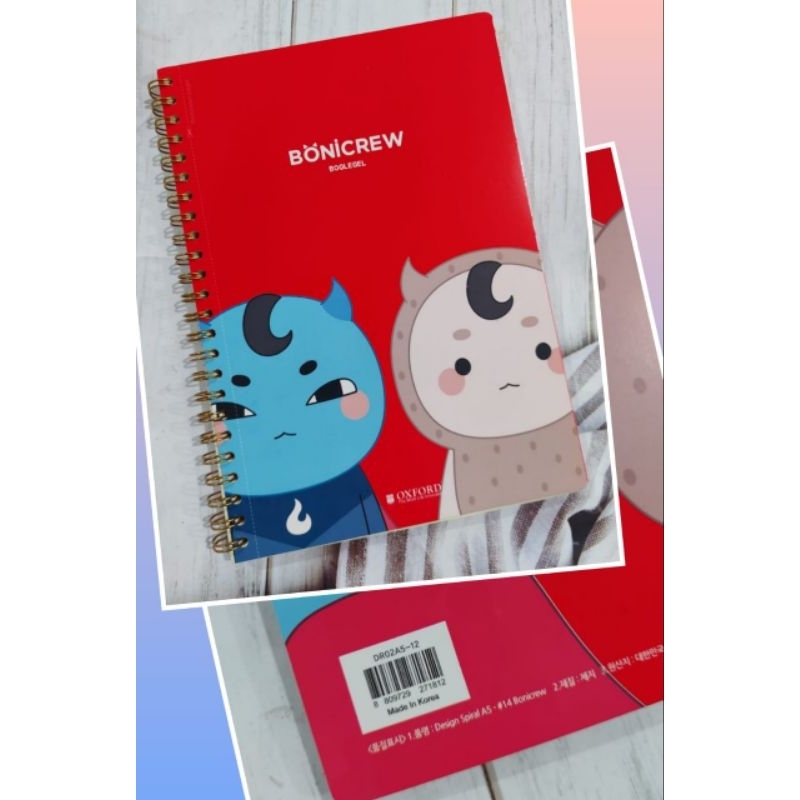 

OXFORD NOTEBOOK SPIRAL DR02A5-12 BONICREW / 80 LEMBAR/UK 20X14.9CM A5