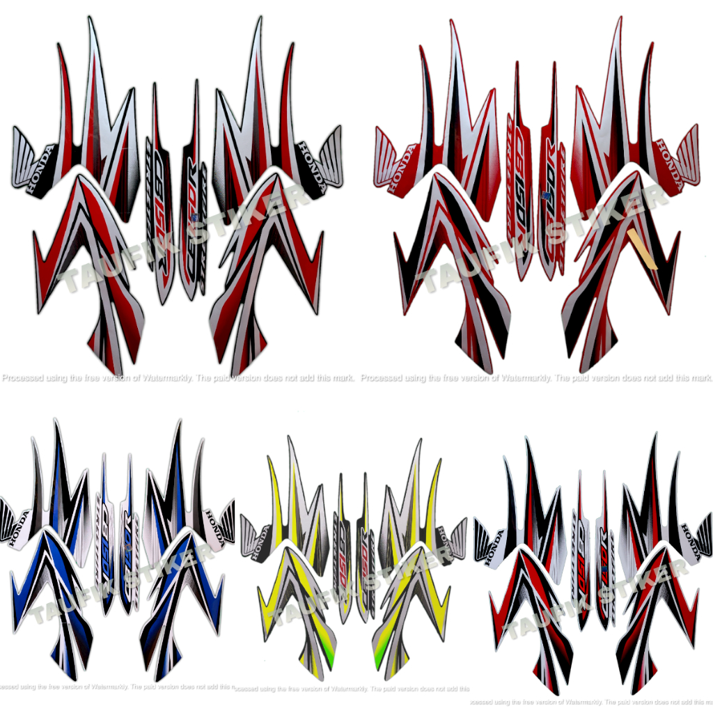 STRIPING LIS BODY MOTOR HONDA CB150R 2013 SEPASANG STANDAR FULL SET