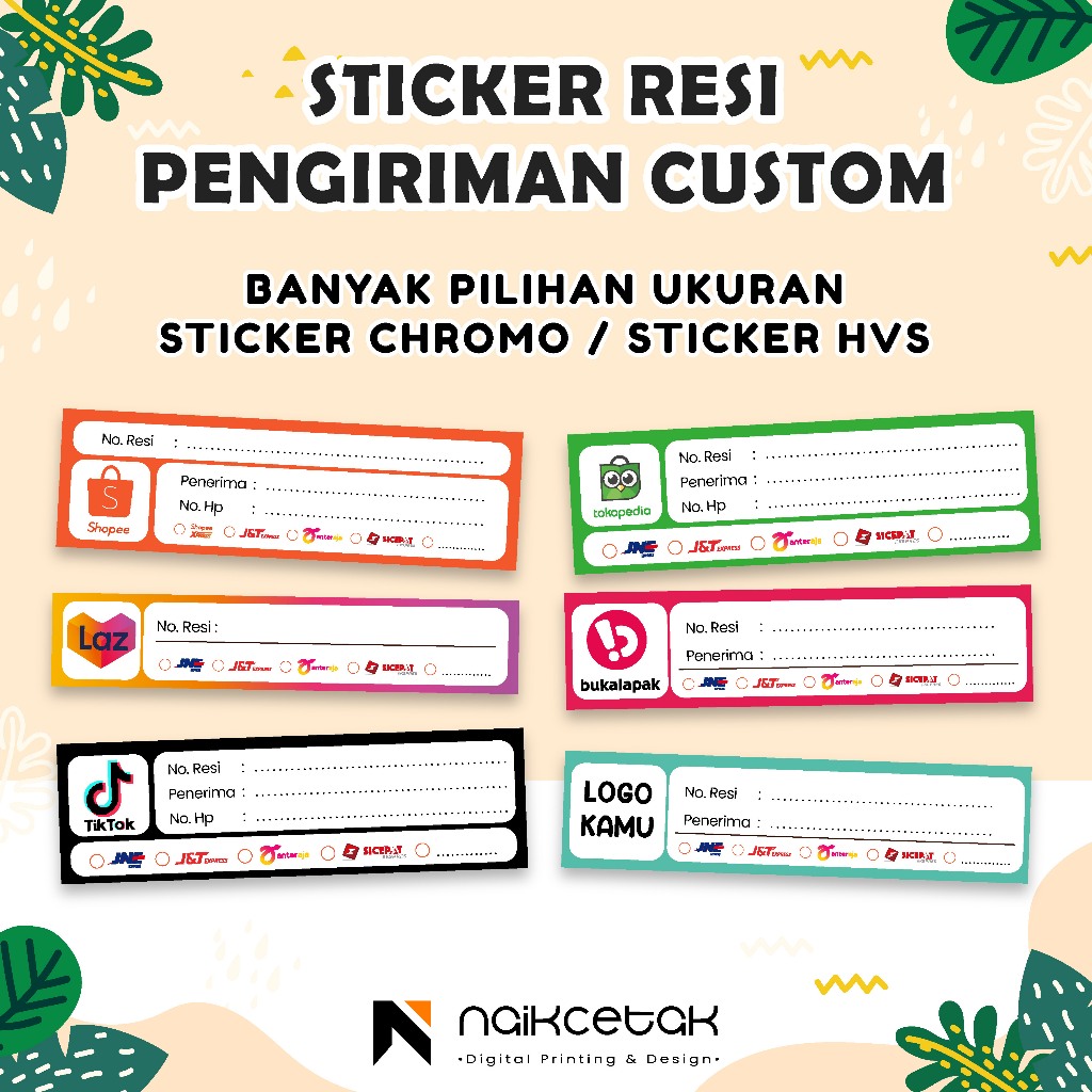 

STICKER RESI PENGIRIMAN CUSTOM