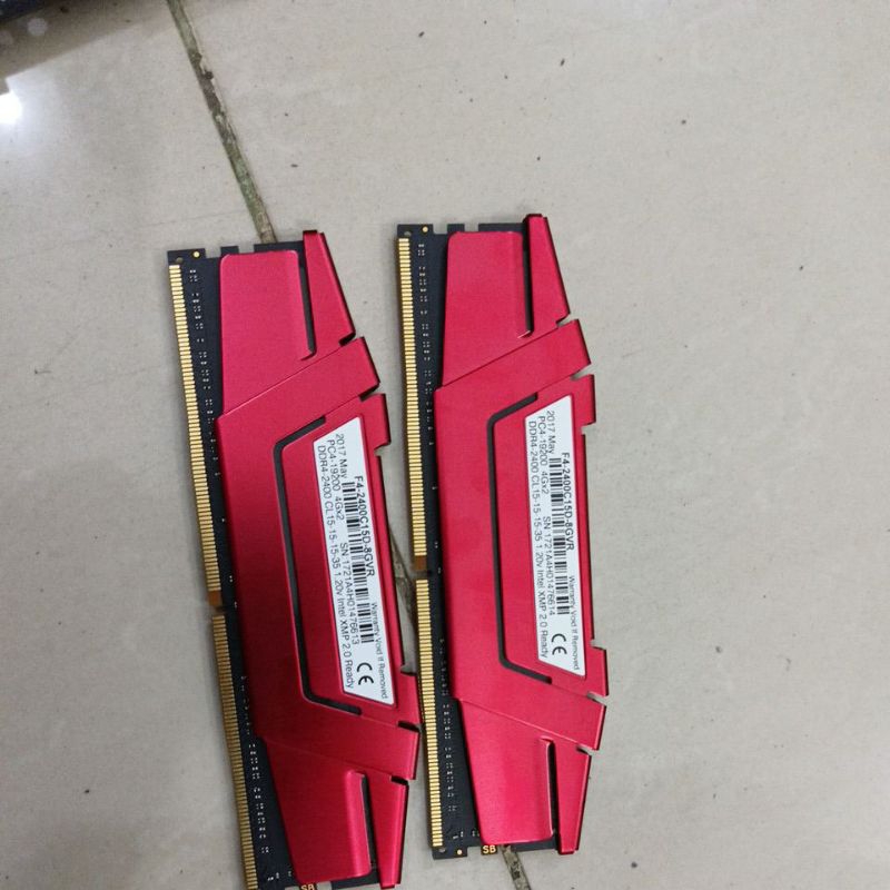 1pasang ram gskill 8gb (2x4gb) ddr4