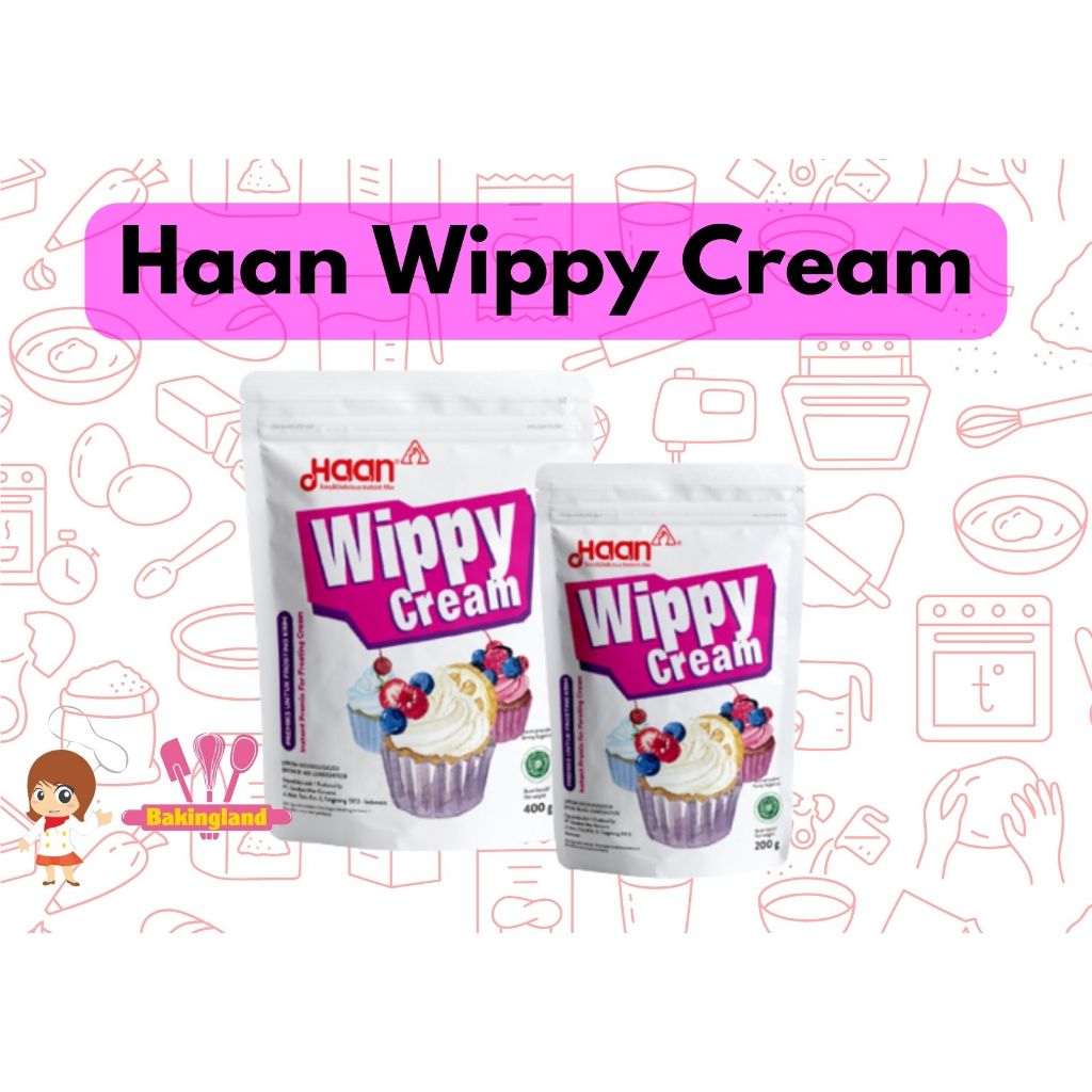 

Haan wippy cream bubuk 200gr kemasan asli murah whip