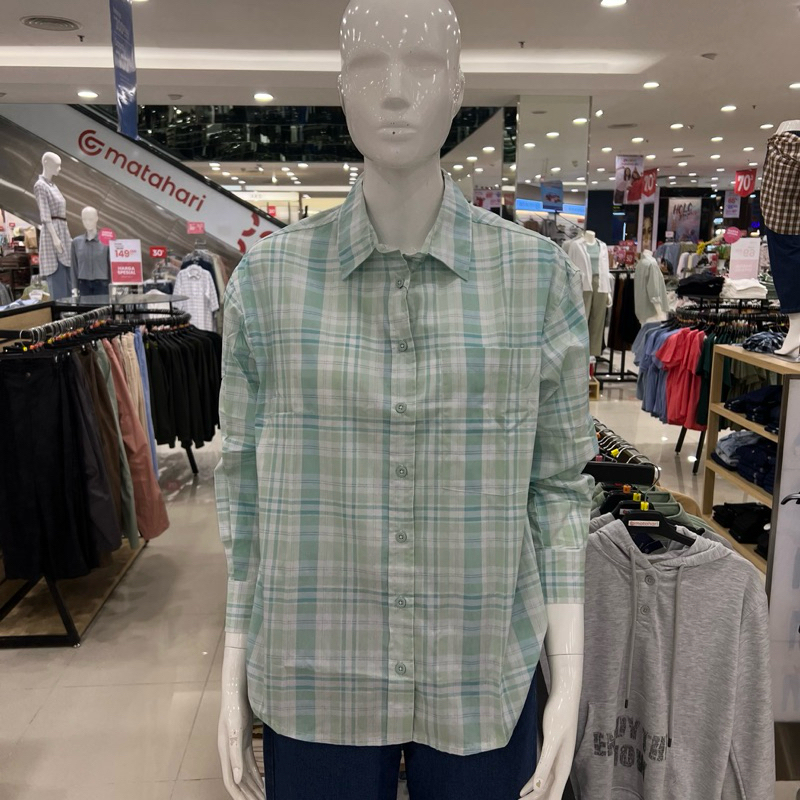 NEVADA Kemeja Pria Motif Kotak S - XL