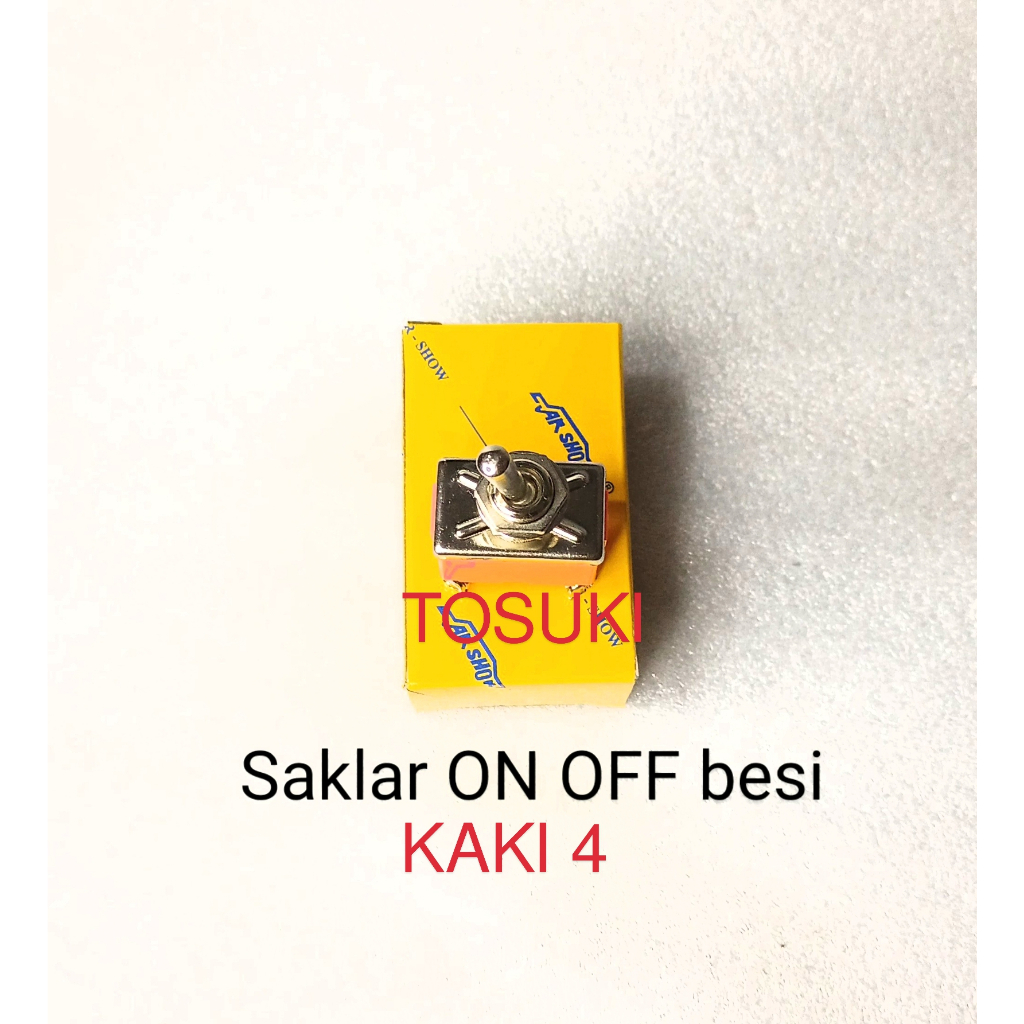Toggle Switch 4 Kaki 15A ON-OFF 250VAC
