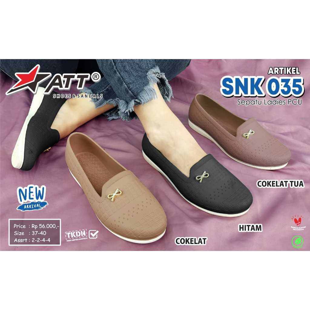 ATT SNK 035 - SEPATU SLIP ON KARET WANITA ORIGINAL ATT  / SEPATU KARET WANITA PEREMPUAN