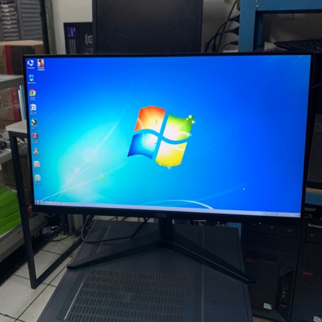 MONITOR AOC 24INCHI FREMLES LIKE NEW BERGARANSI