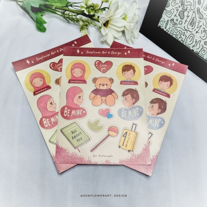 

Stiker Sheet Lucu A6 (Seri #cutecouple by SAnD)