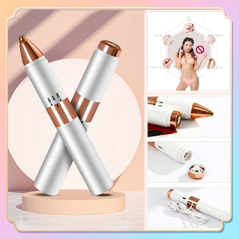 Pencukur Bulu Ketiak Alat Pencukur Bulu Kemaluan Alat Penghilang Bulu Mini Alat Cukur Wanita Lipstik