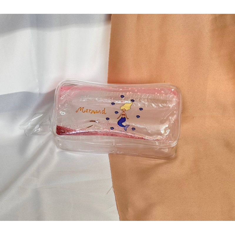 

Tempat Pensil Kotak Pensil Pensil Case Import Glitter Liquid Mermaid