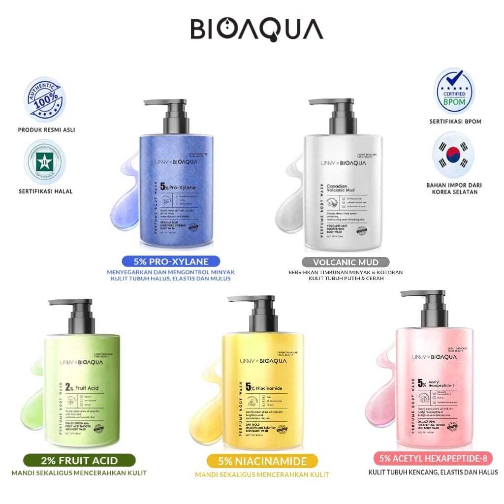 Bioaqua X Unny Body Wash 400ml