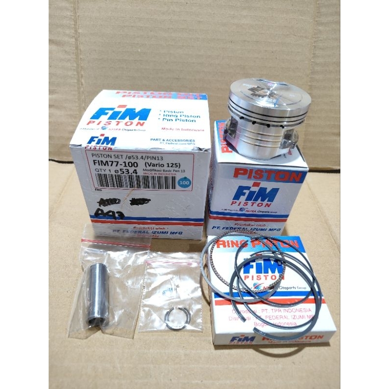 Piston Seher Set Kit Fim 77 Honda Vario 125 Vario125 Os Oversize Std 0,25 0,50 0,75 100  Pen Pin 13 