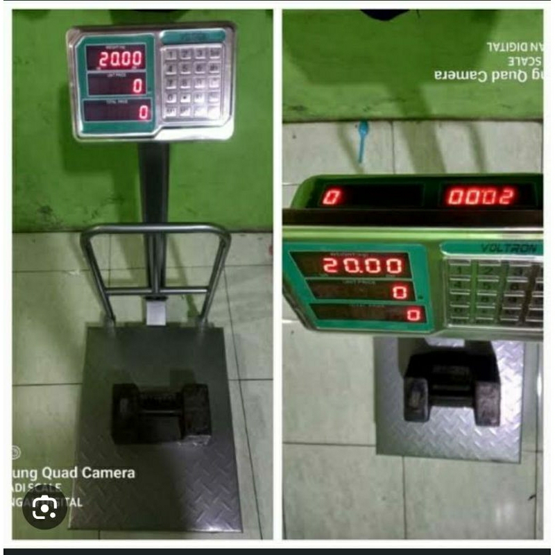 timbangan duduk digital voltron 150kg plat besar 40x50.tera baru semua