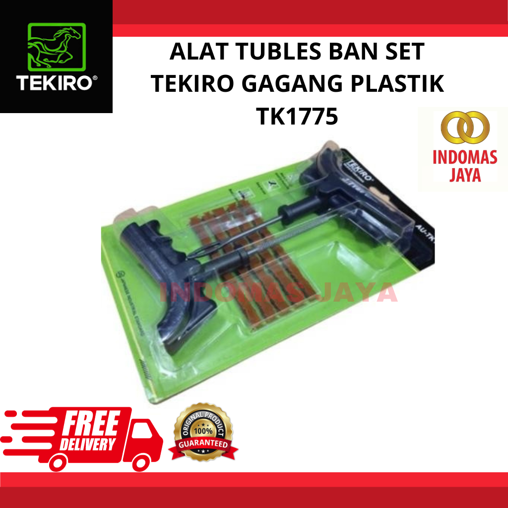 TEKIRO Alat Tambal Ban Tubles Set gagang Plastik TEKIRO Alat Tambal Ban Tubles Tubeles Tubbles Cocok