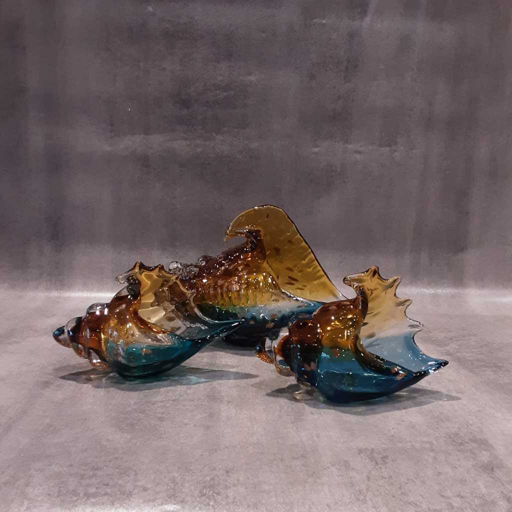 Hiasan Meja Cangkang Kerang Kaca
