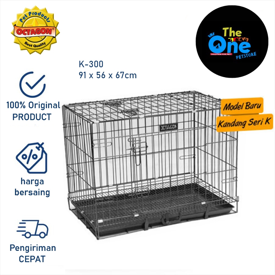 Kandang Anjing Kucing Octagon Ukuran Besar