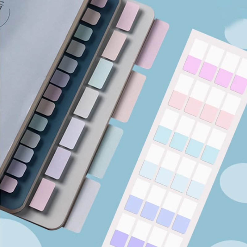 

✨COD 240 Pcs Index Tab Penanda Pembatas Halaman Kertas Plastik GS