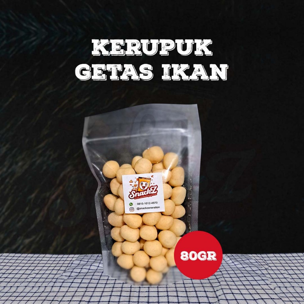 

SNACKZ - KERUPUK GETAS IKAN 80GR