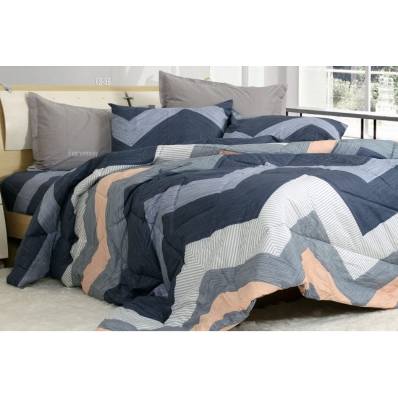 SPREI ENVOY TINGGI 35CM bahan katun cvc dingin, lembut dan nyaman dipakai.